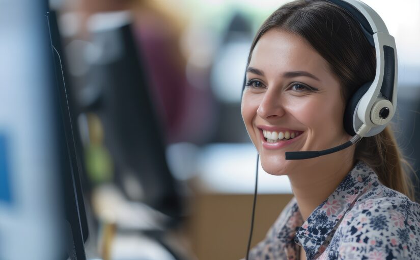 Indian business owner answering UK customer calls using a UK phone number and call forwarding service.