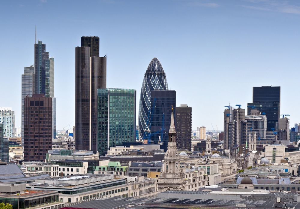 london office buildings landscape